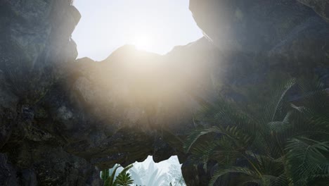 Sun-Light-inside-Mysterious-Cave